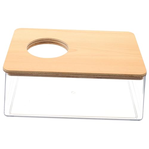 VANZACK Hamster-Sandkasten täglich Hamsterbadewanne Röhren Wiederverwendbares Hamsterbad Hamster klo Hamster sandbad zarte Chinchilla-Badewanne Wiederverwendbare Hamsterbadewanne Acryl von VANZACK
