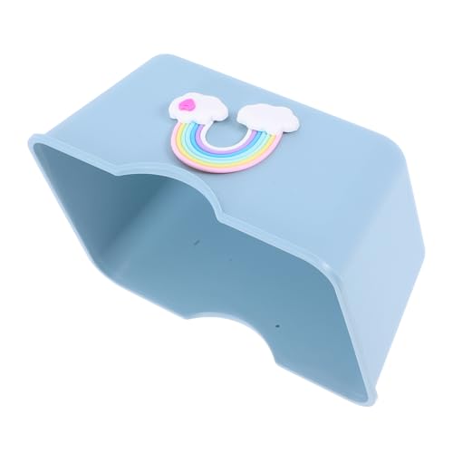 VANZACK Hamster Toilette Lebensraum Für Ratten Meerschweinchenhaus Rennmaus-badeschale Hamster Gehege Hamsterbadewanne Toilettenfigur Chinchilla-hütte Hamster-schlafnest Abs Sky-Blue VANZACK Hamster Toilette Lebensraum Für Ratten Meerschweinchenhaus Rennmaus-badeschale Hamster Gehege Hamsterbadewanne Toilettenfigur Chinchilla-hütte Hamster-schlafnest Abs Sky-Blue von VANZACK