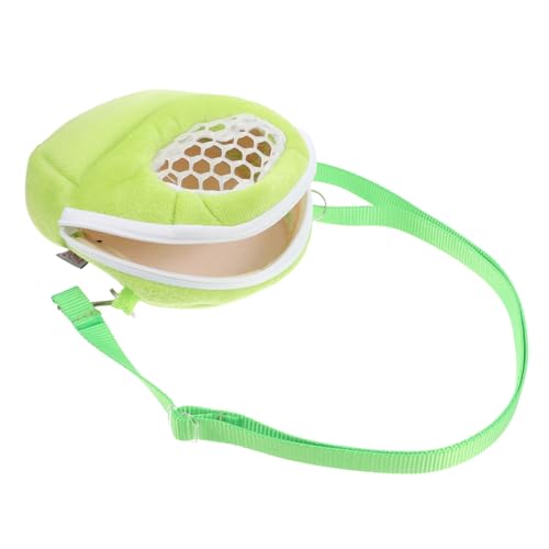 VANZACK Hamster-Tüte zum Mitnehmen Hamster transportbox Verstellbarer Schultergurt Hamstertasche Hamster Transporttasche Meerschweinchen Träger Hamster -Trägertasche Samt Light Green von VANZACK