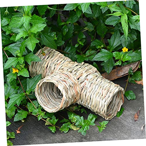 VANZACK Hamster Tunnel aus Natürlichem Gras Beißfest Sicher und Glatt Interaktiver Kleintier Tunnel für Hamster Mäuse und Meerschweinchen Fördert Entspannung und Spielspaß VANZACK Hamster Tunnel aus Natürlichem Gras Beißfest Sicher und Glatt Interaktiver Kleintier Tunnel für Hamster Mäuse und Meerschweinchen Fördert Entspannung und Spielspaß von VANZACK