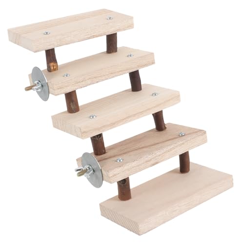 VANZACK Hamster-kletterleiter Nagetier Anlasser Heu Barschkäfigspielzeug Ratten Klettergerüst Für Meerschweinchen Plüsch Bausatz Critter Tiere Wurf Leiter Für Hamsterkäfig Hölzern von VANZACK