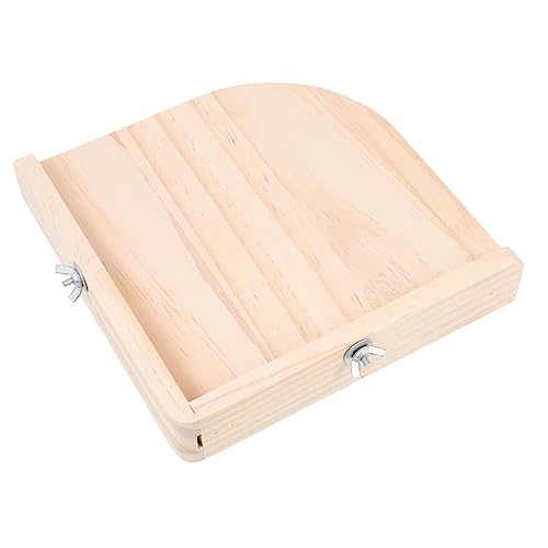VANZACK Hamster springen Auto Tiere Nest Hamster -Käfig -Plattform Ratte Heu Hamsterplattform Hamsterkäfig-Zubehör Hamster-Sprungplattform Chinchilla käfig versorgung Holz Khaki von VANZACK