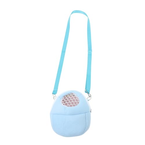 VANZACK Hamster-tüte Zum Mitnehmen Kleintierkoffer Kleine Tiertasche Kleinstierträger Trageschlaufe Für Haustiere Hamster -trägertasche Hamster Rucksack Hamster Tragekäfig Sky-Blue Samt von VANZACK
