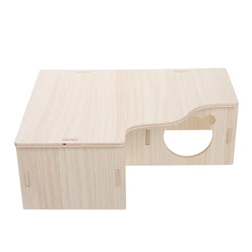 VANZACK Hamsterhaus Hamster Multi Chamber Hides Hamsterkäfig Hamsterspielzeug Hamsterversteck Tunnel Verstecken Klein Hamsternest Haustier Lebensraum Höhle Drinnen Mit Hölzern von VANZACK