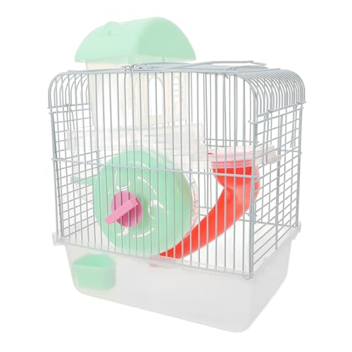 VANZACK Hamsterkäfig Hamster-Mehrkammerversteck Schloss Haustier klein meerschweinchen käfig spielzeuge großer Rattenkäfig Meerschweinchenkäfig Eisendraht Light Green VANZACK Hamsterkäfig Hamster-Mehrkammerversteck Schloss Haustier klein meerschweinchen käfig spielzeuge großer Rattenkäfig Meerschweinchenkäfig Eisendraht Light Green von VANZACK
