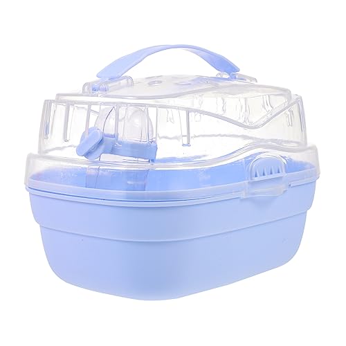 VANZACK Hamsterkäfig Haustier Hamster-Tragekäfig Hamster Tragekäfig Käfige winzig Hamster käfig Hamster cage Hamsterreisekäfig Kleintierkäfig Hamster -Tragetasche Rattenträger pp Sky-Blue von VANZACK