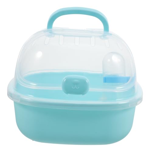 VANZACK Hamsterkäfig Tragbarer Hamster Reiseträger Hamster Transportkäfig Hamster Tragekäfig Kleintier Außenträgerkäfige Tragbarer Hamster Reiseträger Rattenträger Pp Himmelblau von VANZACK