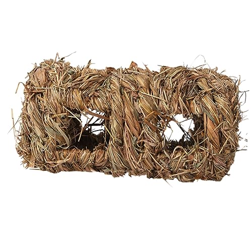 VANZACK Hamsternest Verschachtelung Bettwäsche Hamster -Versteck Hamsterröhren und Tunnel groß Hamster hamsterspielzeug Schlafbett für Hamster Strohnest für Haustiere Hölzern von VANZACK