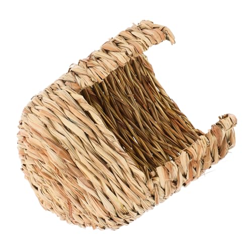 VANZACK Hasenhütte Hasenspielzeug für Innenkaninchen Kaninchenkäfig im Freien Hamsterröhren und Tunnel Kaninchenpellets kleines Tier-Winternest Kaninchen-Spielhaus Chinchilla Heu Gras von VANZACK