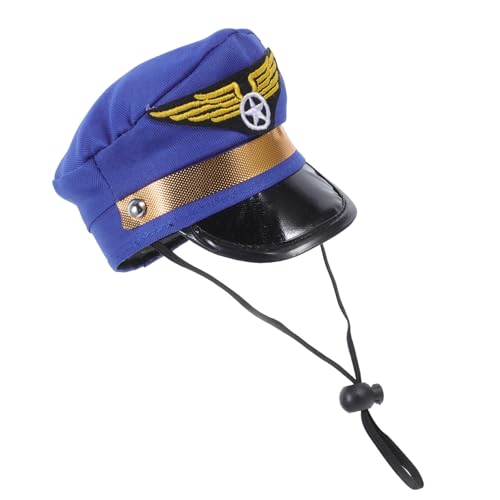 VANZACK Haustier Hut Hundemützen Hund Sonnencreme Hüte Für Hunde Verstellbarer Welpenhut Hundegeburtstagsmütze Heiser Haustiere Hundekostüme Hut Mit Haustier Hundekleidung Polyester Blue von VANZACK