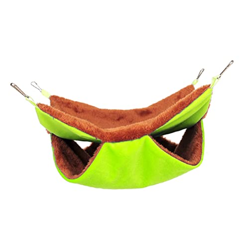 VANZACK Doppellagige Squirrel Nest Hängematte Wärmendes Und Plüsch Schlafbett Für Zuckerbeutelmarder Grün Für Kleine Haustiere Gemütlicher Rückzugsort VANZACK Doppellagige Squirrel Nest Hängematte Wärmendes Und Plüsch Schlafbett Für Zuckerbeutelmarder Grün Für Kleine Haustiere Gemütlicher Rückzugsort von VANZACK