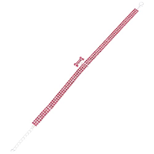 VANZACK Haustierhalsband Mit Strasssteinen Haustier-denkmal Hundehalsband Mittel Hundehalsbänder Halsband Hund Haustierzubehör Für Hunde Welpe Kühlhalsband Für Haustiere Rosa von VANZACK