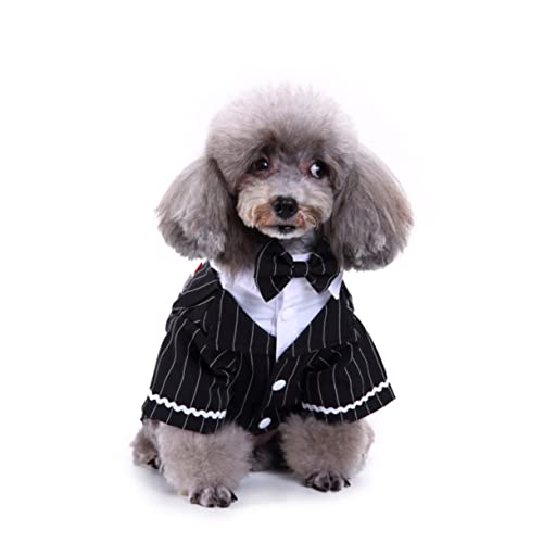 VANZACK Haustierhundtuxedo Hundeparty -Outfit Hundekleidung Anzüge Für Hunde Anzug Mit Fliege Für Haustiere Haustierbekleidung von VANZACK