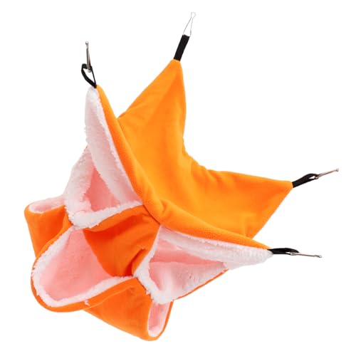 VANZACK Haustierkäfig-hängematte Meerschweinchenbett Warmes Fleece Chinchilla-hängebett Robustes Hamsterbetthaus von VANZACK