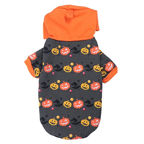 VANZACK Haustierkleidung verdicken Hund Halloween-Outfit Hunde-Outfit Hundepullover Halloween Hundekleidung Halloween Haustier-Halloween-Kürbis-Kleidung Entzückende Haustierkleidung Orange von VANZACK