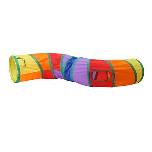 VANZACK Regenbogentunnel S-förmiges Tunnelspielzeug Leicht und Faltbar für Haustierspielzeug und -bedarf VANZACK Regenbogentunnel S-förmiges Tunnelspielzeug Leicht und Faltbar für Haustierspielzeug und -bedarf von VANZACK