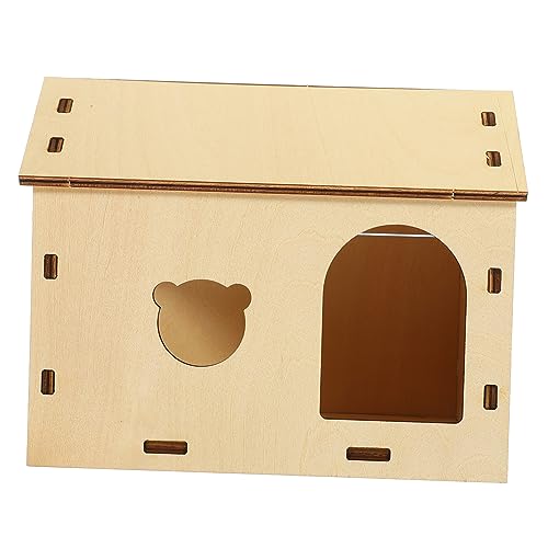 VANZACK Holzhaus Hamster Plattform Hamster Häuser Hamster Versteck Indoor Stall Hamster Habitat Hamster Versteck Käfig Zubehör Mäuse Kleines Haustier Versteck Gemütlich Natürlich VANZACK Holzhaus Hamster Plattform Hamster Häuser Hamster Versteck Indoor Stall Hamster Habitat Hamster Versteck Käfig Zubehör Mäuse Kleines Haustier Versteck Gemütlich Natürlich von VANZACK