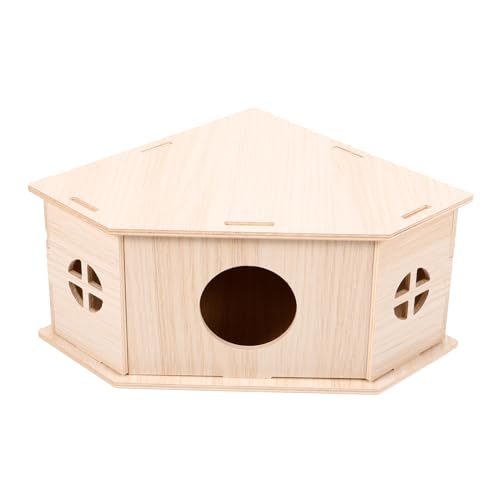 VANZACK Holzhaus für Hamster und Nagetiere Dreieckiges Versteck aus Glattem Vollholz Schattiger Schlafplatz und Spielhaus für Ratten Eichhörnchen und Kleine Käfigtiere Praktisches VANZACK Holzhaus für Hamster und Nagetiere Dreieckiges Versteck aus Glattem Vollholz Schattiger Schlafplatz und Spielhaus für Ratten Eichhörnchen und Kleine Käfigtiere Praktisches von VANZACK