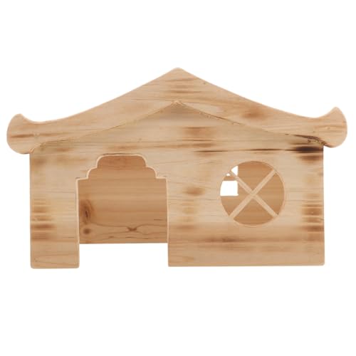 VANZACK Holzhaus für Kleintiere Kleines Hamsterversteck Dekoratives Nagerhaus aus Holz Geeignet für Hamster Meerschweinchen Chinchillas und Zwerghamster zum Schlafen und Verstecken im VANZACK Holzhaus für Kleintiere Kleines Hamsterversteck Dekoratives Nagerhaus aus Holz Geeignet für Hamster Meerschweinchen Chinchillas und Zwerghamster zum Schlafen und Verstecken im von VANZACK
