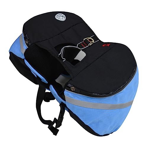 VANZACK Pet Dog Backpack Für Outdoor-aktivitäten Atmungsaktive Und wasserdichte Hunderucksack Für Camping Und Wandern Blau Mit Praktischen Seitentaschen Für Snacks Und Zubehör VANZACK Pet Dog Backpack Für Outdoor-aktivitäten Atmungsaktive Und wasserdichte Hunderucksack Für Camping Und Wandern Blau Mit Praktischen Seitentaschen Für Snacks Und Zubehör von VANZACK