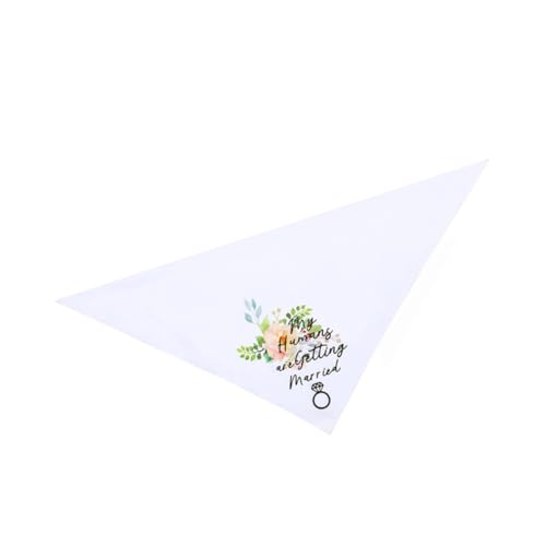 VANZACK Hundehochzeitsschmuck Thema Hundehalsband Gestreiftes Hundehalsband Welpenhalsband Partyhalsband Für Hunde Personalisiertes Pfotendekor Süße Bandanas Hundelätzchen von VANZACK