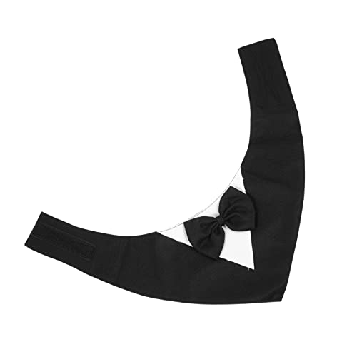 VANZACK Hundelätzchen Outfit Dackel Halsband für Hunde Hundegeburtstag Bandana Hundekleidung für Hundebesitzer Dog Bandana Hundebowtie Hund kostüm Hundebandana Stoff Black von VANZACK