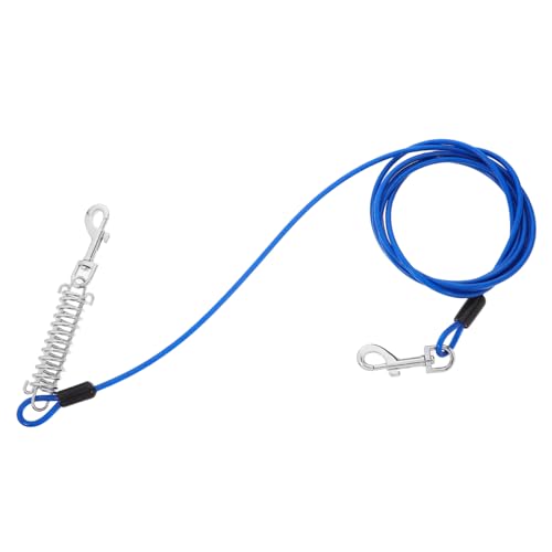 VANZACK Hundeleine hundezubehör Schwerlast-Drehhaken Robuste Schnalle für Hunde Zelt Federschnalle strapazierfähiges Haustierhalsband Federseilhalter Kunststoffbeschichtetes Drahtseil Blue VANZACK Hundeleine hundezubehör Schwerlast-Drehhaken Robuste Schnalle für Hunde Zelt Federschnalle strapazierfähiges Haustierhalsband Federseilhalter Kunststoffbeschichtetes Drahtseil Blue von VANZACK