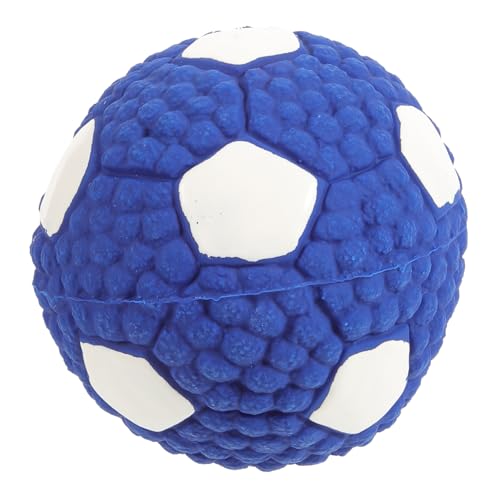 VANZACK Hundespielzeug Fußball Robustes Kauspielzeug für Welpen und Kleine bis Große Hunde Interaktiver Quietschball zur Zahnpflege Fördert Bewegung und Beschäftigung von VANZACK