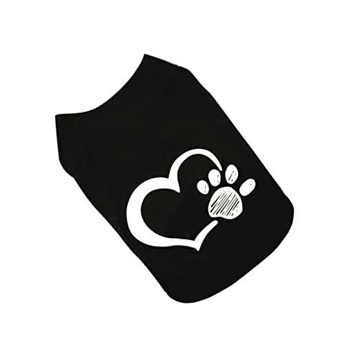 VANZACK Hundeweste Welpenhemden Hundekostüme Für Große Hunde Haustierweste Hundebekleidung Haustierkleidung Schwarze Weste Hündchen Jacke Groß Hundehemden Hundemäntel Atmungsaktiv Black von VANZACK