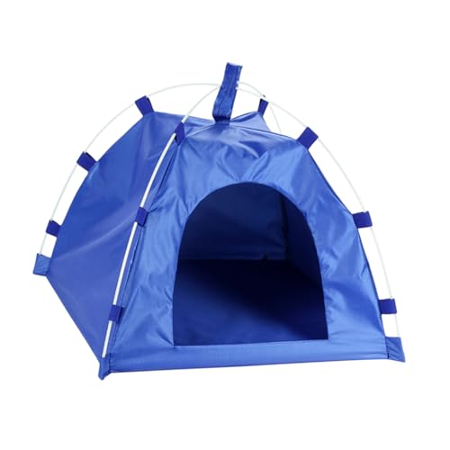 VANZACK Hundezelt Universal- Tierheim Blaues Haustierzelt Hundebett Zelt Outdoor-Produkt Faltbares Haustierzelt Wasserdichtes Haustierzelt Sommerzelte Katzen Und Hunde Kleines Zelt von VANZACK