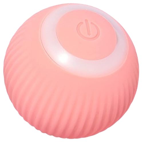VANZACK Intelligenter Katzen-Teaser-Ball Katze intelligenter Ball lustige Katzenbälle Spielzeug Interaktive Katzenbälle kleine Katzenkugeln Bissfest lustiger Katzenball Katzenstock Rosa von VANZACK