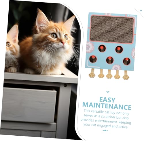 VANZACK Kratzbrett Für Katzen Aus Wellpappe Interaktives Spielzeug Zur Beschäftigung Und Krallenschleifen Multifunktionales Katzenspielzeug Für Drinnen von VANZACK