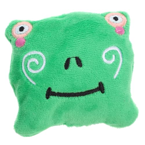 VANZACK Cat Toy Interactive Plüsch-Frosch Cube Mit Catnip Und Rasselpapier Für Stundenlangen Spielspaß Für Katzen Für Eigenständiges Spielen Beruhigung von VANZACK