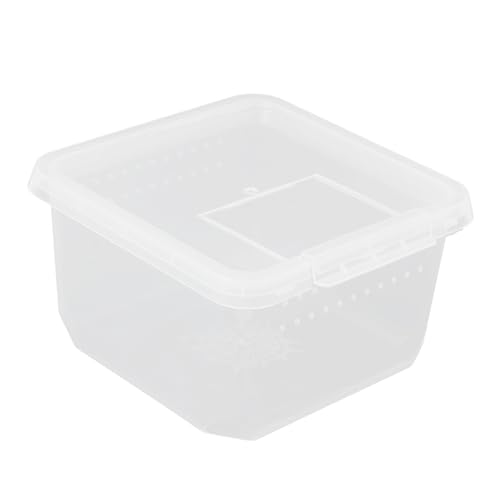 VANZACK Kasten Spinnenbox Für Haustiere Fütterung Tank Käfig Gehäuse Reptil Nest Miniträger Transparent Pp von VANZACK