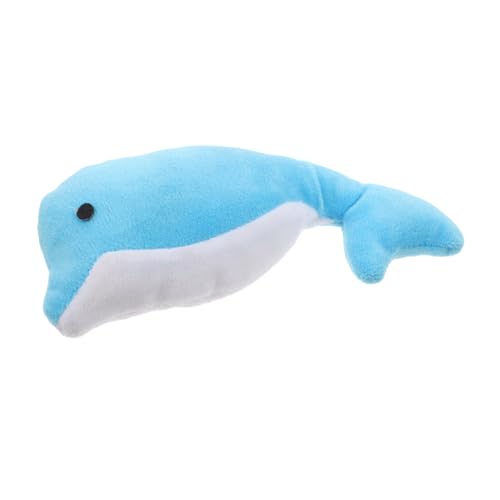 VANZACK Plüsch-Delfin Katzen-Spielzeug Für Kätzchen Interaktives Weiches Kauspielzeug Bewegung Und Spielspaß Mit Katzenminze Für Stundenlangen Spaß Drinnen von VANZACK