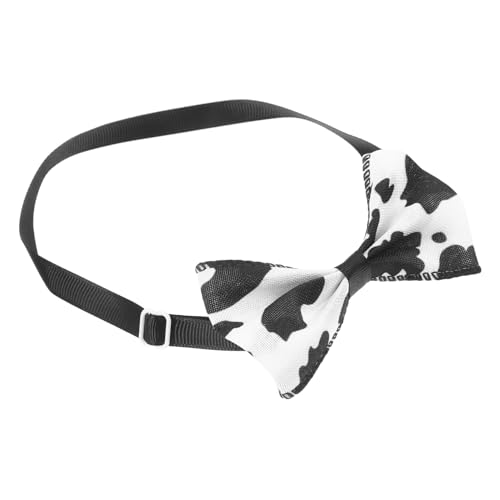 VANZACK Katzen und Hundehalsband mit Schleife im Kuhmuster Dekoratives Tierhalsband für Partys Hochzeiten und Feiertage und Komfortabel für Täglichen Gebrauch von VANZACK