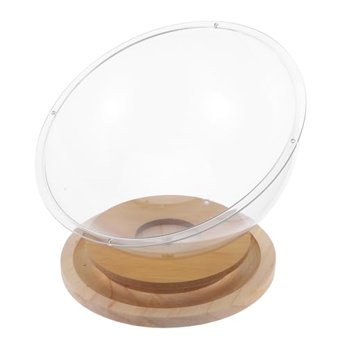 VANZACK Cat Bed Spaceship Moderner Katzenhaus Mit Stabiler Holzstruktur Transparenter Design Und Integrierten Spielbällen Für Kleine Katzen Und Kitten Für Drinnen Geeignet von VANZACK