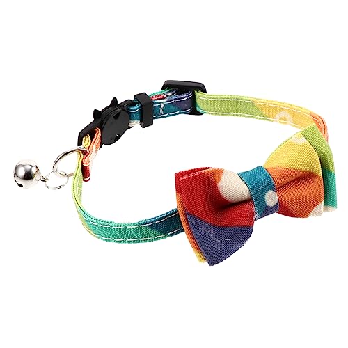 VANZACK Katzenhalsband Mit Fliege Aus Hochwertigem Stoff Pet Fashion Halskette Für Haustier Foto Requisiten Party Geburtstag Schmuck von VANZACK