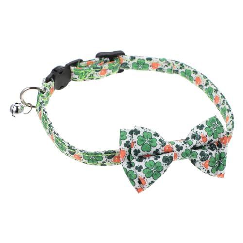 VANZACK Katzenhalsband mit Schleife Verstellbares Dekoratives Haustierhalsband für Kätzchen für Partys zu Erkennen aus Weichem Material mit Glöckchen von VANZACK
