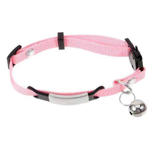 VANZACK Katzenhalsband Verstellbar Mit Namensschild Für Anti-Verlust- Leicht Und Sicher Für Kleine von VANZACK