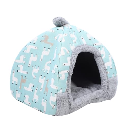 VANZACK Katzenhaus Haustier Tipi Welpenbett Zelt Bequeme Haustierbetten waschbares Hundebett Hundebetten Platte Haustierzelt pet Teepee Zelte Hundezelt kleines hundebett Jurte Lipgloss von VANZACK