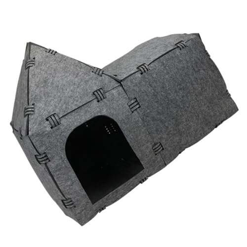 VANZACK Kreativer Katzentunnel Aus Filz Interaktives Spielzeug Für Katzen Schlafnest Und Spielplatz Tragbar Und Platzsparend Für Zuhause Partys Und Parks von VANZACK