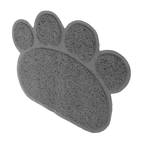 VANZACK Katzenstreu Matte Katzenpfotenform Aus PVC Praktische Unterlage Für Katzenbedarf Pet Cleaning Carpet Für Saubere Katzenbereiche von VANZACK