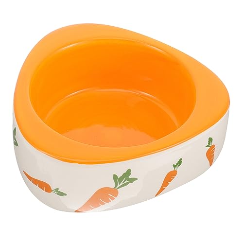 VANZACK Keramikschale pet Bowl keramikschüsseln Keramik schüssel Hamster Futtertrog Hamster Futter Schüssel Cartoon-förmiger Hamsternapf Hamsterschale Futternapf Futterautomat für Hamster von VANZACK