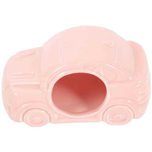 VANZACK Kfz-Keramik-Nest Hausbett Meerschweinchen Versteck Hamsterhaus Hamster -versteck Cooles Hamsterversteck Haustier Auto Hamsternest Für Meerschweinchen Kühlnest Aus Keramik Rosa von VANZACK