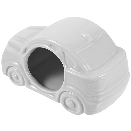 VANZACK Kfz-Keramik-Nest Keramik Hamsterhaus Hamster Versteck Sommerhamsternest Hamster Keramik Schlafplatz Cool Haustier Lebensraum Häuser Kühlnest aus Keramik Haustierhäute Light Grey von VANZACK