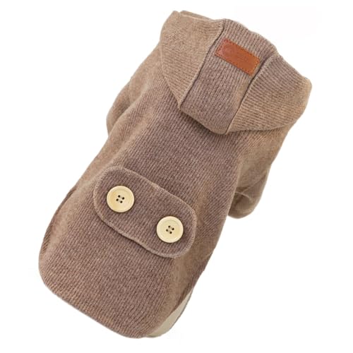 VANZACK Kleidung für Haustiere Wolle welpenwarme Jacke großer Hundemantel Welpenpullover Hunde-Hoodie pet Supplies haustierbedarf Hundejacke mittlerer Hundemantel Hunde-Outfit Garn Brown VANZACK Kleidung für Haustiere Wolle welpenwarme Jacke großer Hundemantel Welpenpullover Hunde-Hoodie pet Supplies haustierbedarf Hundejacke mittlerer Hundemantel Hunde-Outfit Garn Brown von VANZACK