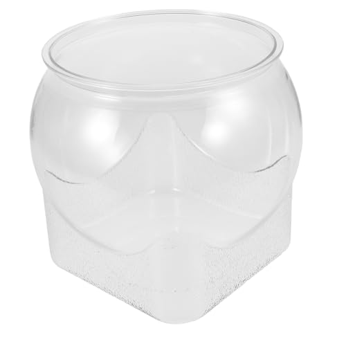 VANZACK Transparentes Pet Fischbecken Minimalistischer Desktop-Aquarium Für Betta Und Kleine Fische Platzsparendes Design Mit Hoher Klarheit Und Einfachem Zugang Zur Pflege Für Büros von VANZACK