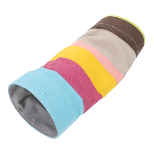 VANZACK Kleiner Hamster Tunnel aus Buntem Material Faltbares für Nagetiere Langlebig und Platzsparend für Chinchillas und Meerschweinchen im Käfig von VANZACK