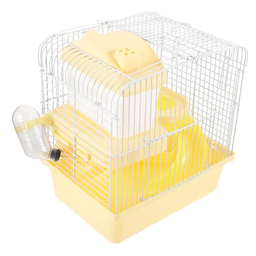 VANZACK Kleiner Hamsterkäfig Mit Haustierhaus Für Zwerghamster Und Mäuse Abnehmbarer Für Einfache Reinigung Ausreichend Für Bewegung Und Schlaf von VANZACK
